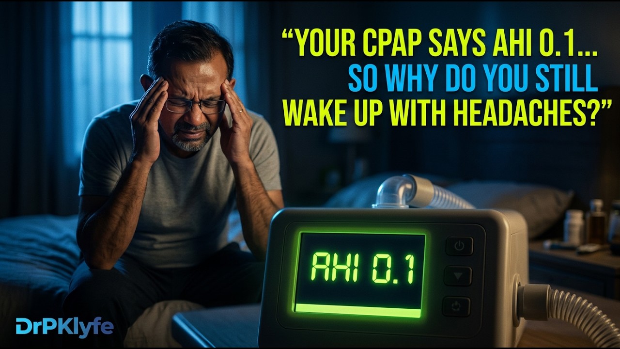 “Your CPAP says AHI 0.1… so why do you still wake up with headaches?”