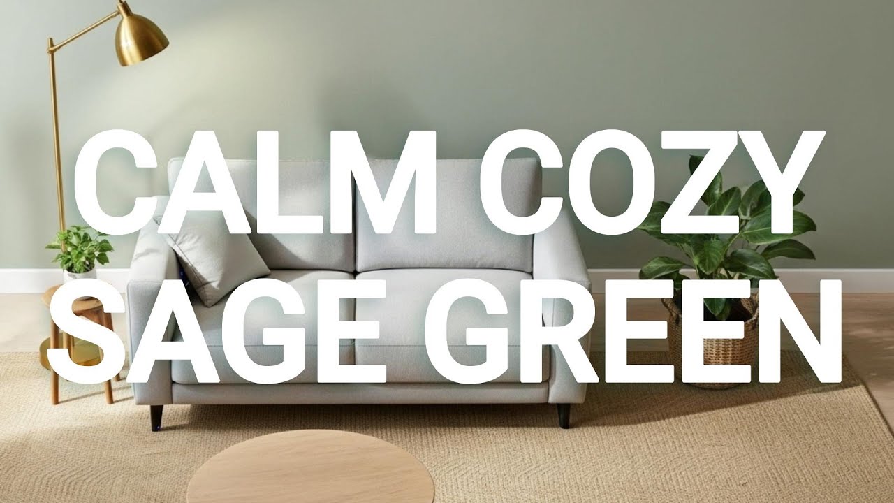 Minimalist Sage Green Living Room | Warm, Airy & Beautiful Design