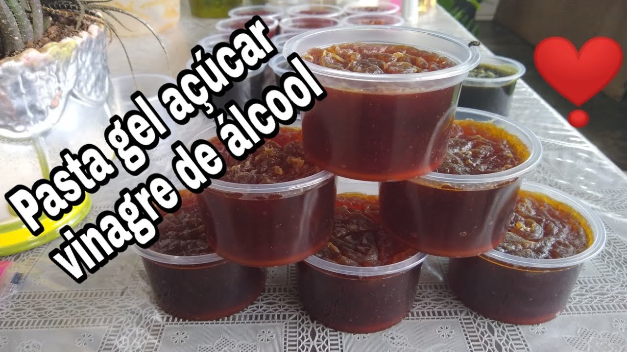 PASTA BRILHA  ALUMÍNIO GEL DE AÇÚCAR E  VINAGRE DE ÁLCOOL
