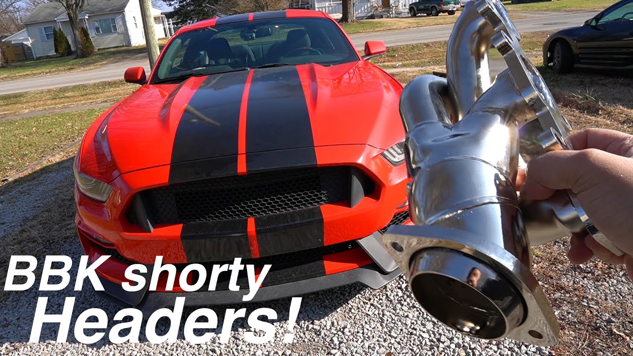 Time to make Clifford's Growl louder! - Installing BBK Shorty headers on a 2015 mustang v6 part 1