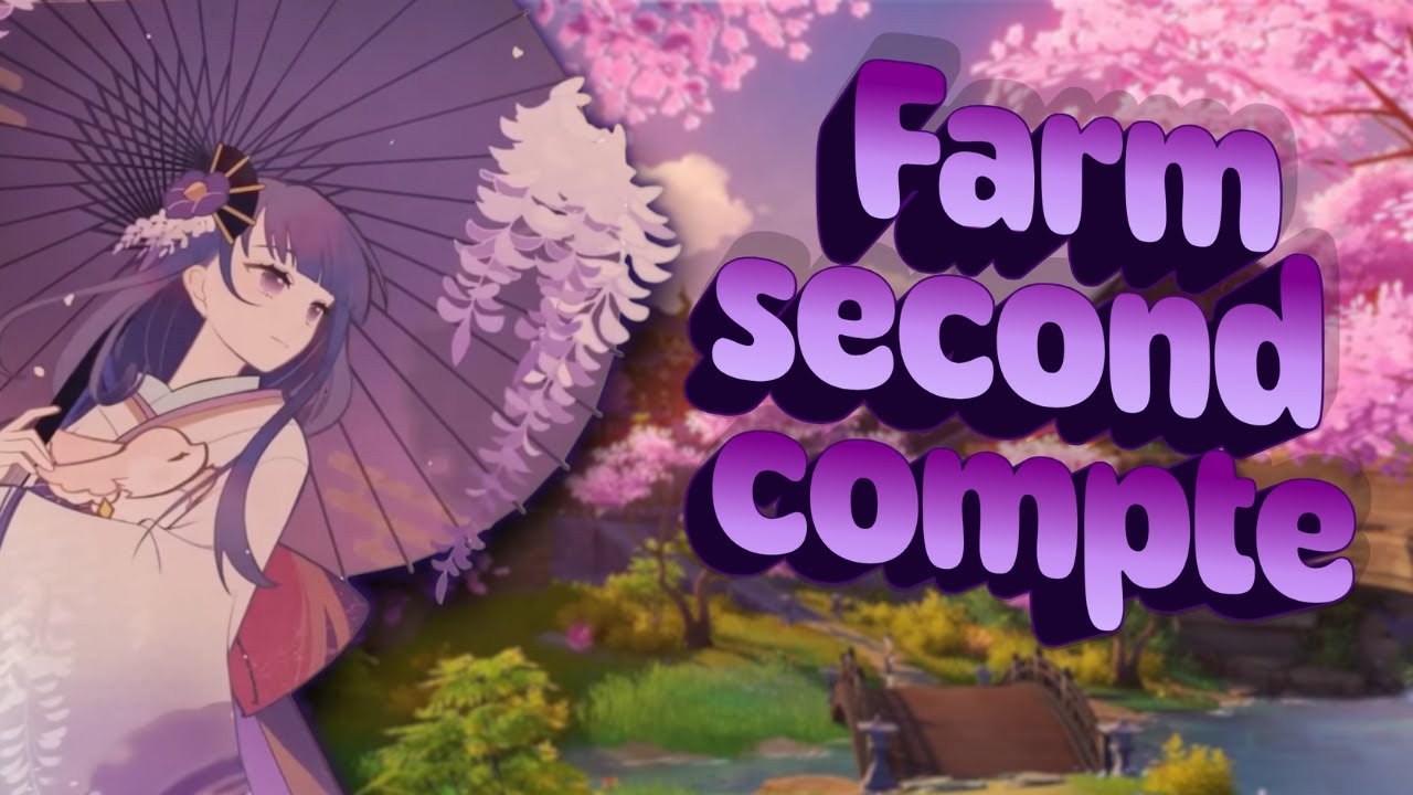 On farm sur le deuxième compte sur genshin impact