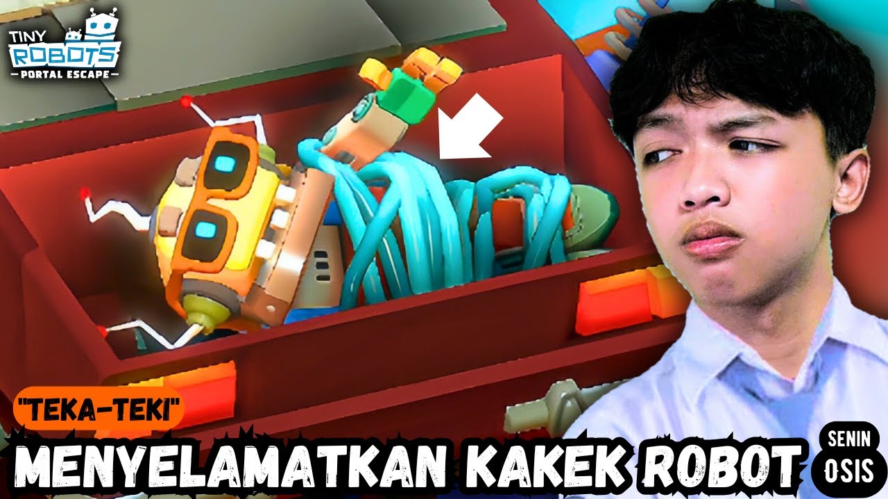 KAKEK ROBOT DICULIK… TEKA-TEKINYA BIKIN MIKIR 🤯 | Tiny Robots Portal Escape