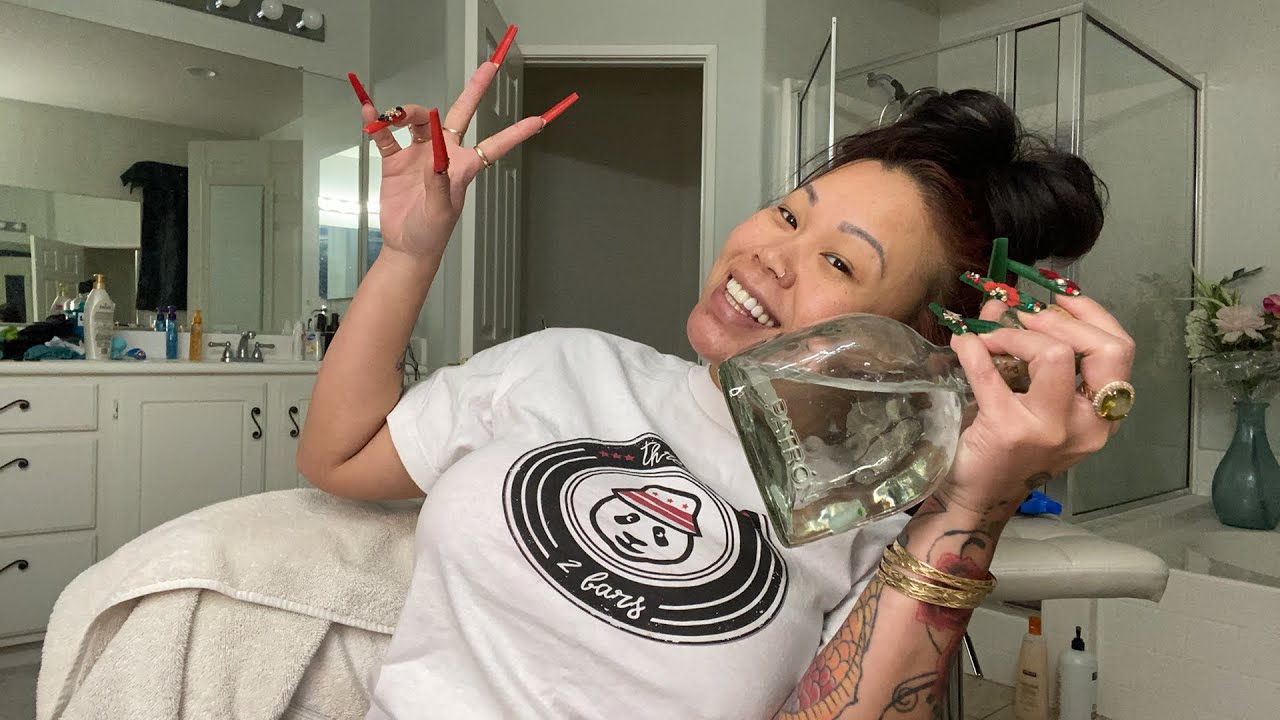 Let’s drink and install a wig on Jessica