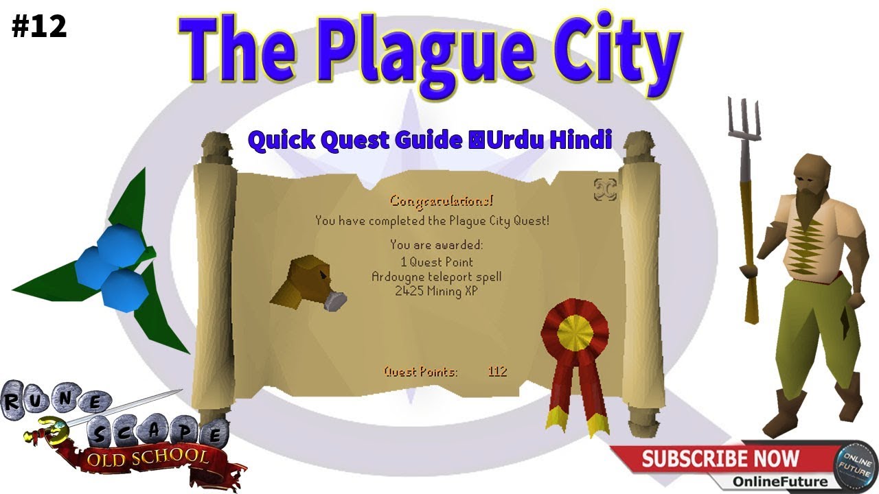 OSRS│How To Complete Plague City  Quest 2019 │Quick Quest Guide │Urdu Hindi