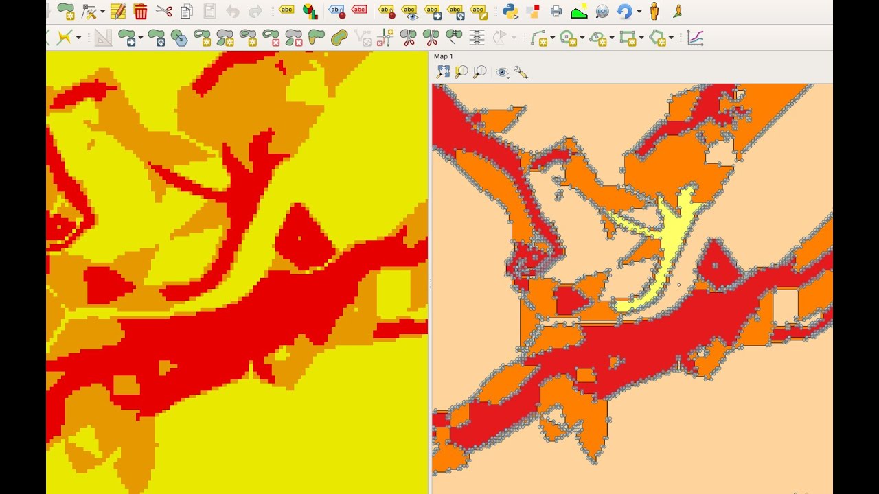 QGIS tutorial raster 2 vector