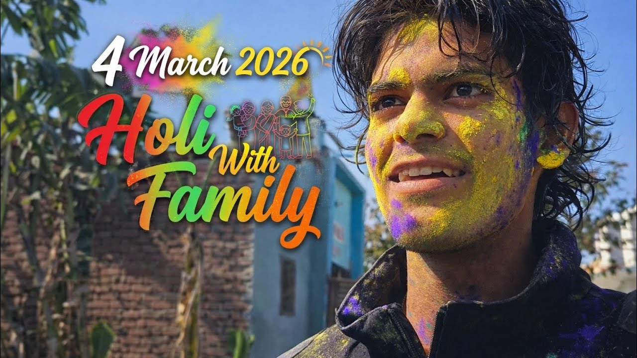 Holi with all my family 2026 vlog