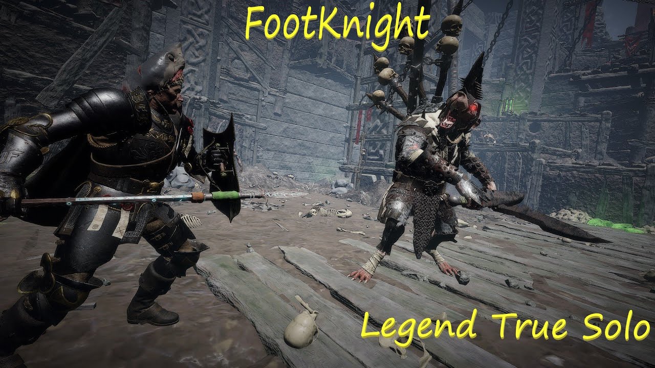 Into the Nest - Footknight - Legend True solo - Spear Shield/Repeater - Warhammer Vermintide 2