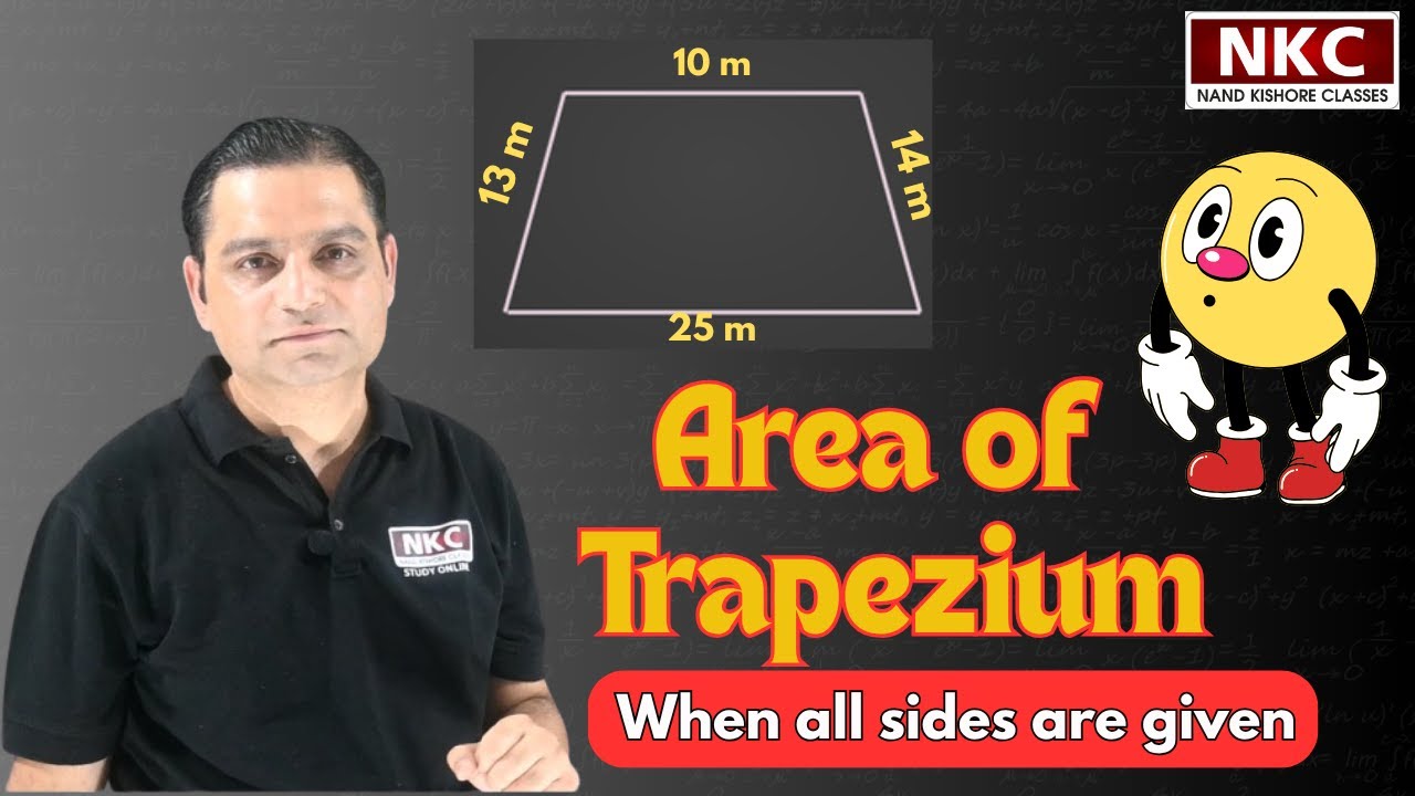 How to find Area of Trapezium When Height is Missing | Important Geometry question