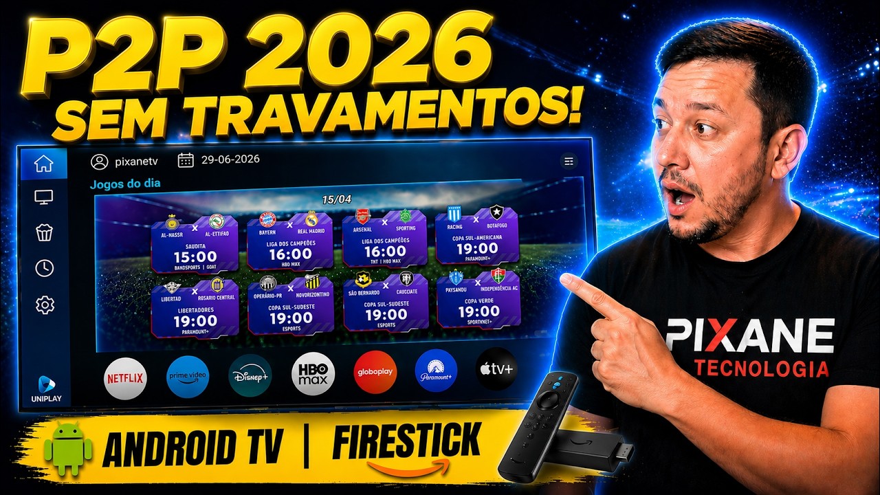 Melhor Aplicativo P2P para Android TV e FireStick em 2026 &ndash; Sem Travamentos!
