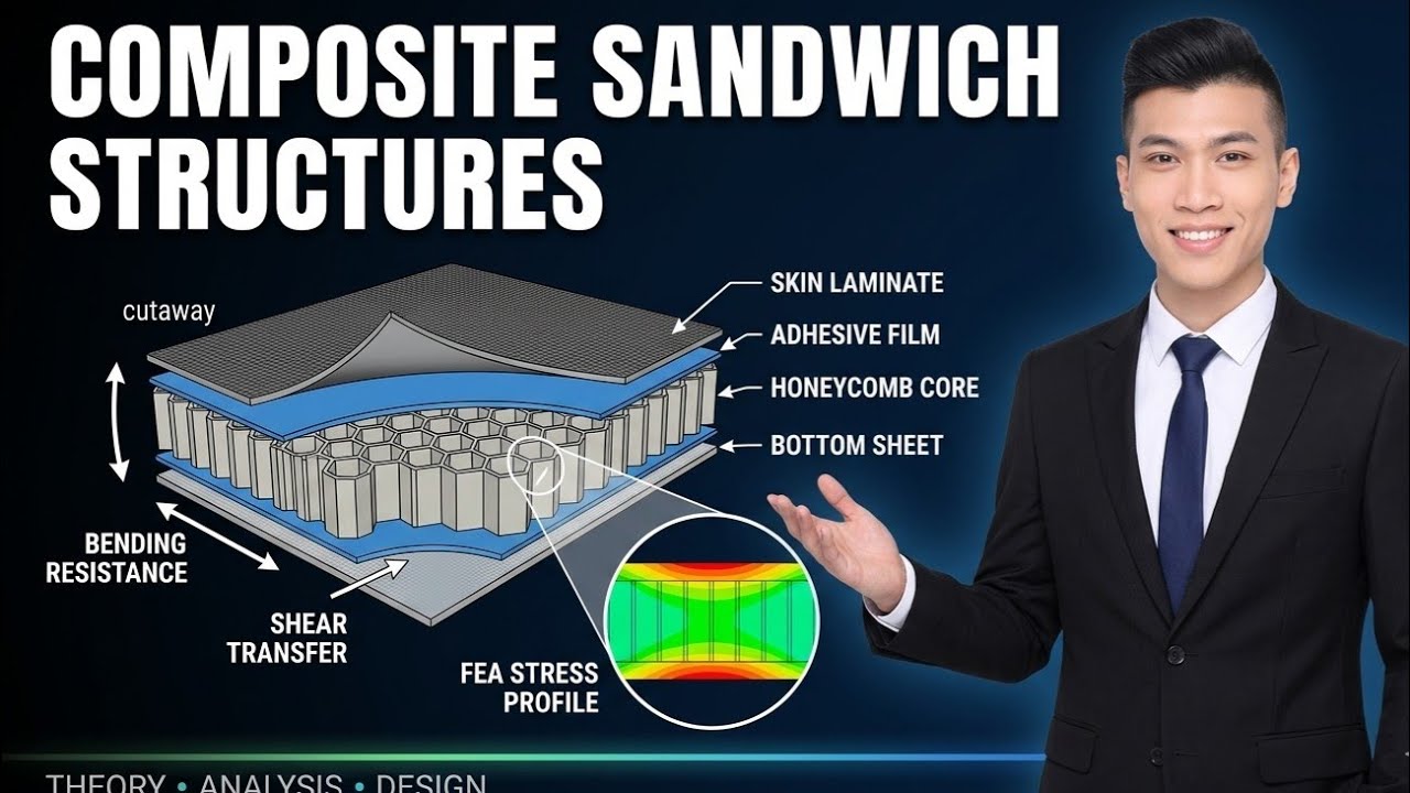 #abaqus Tutorials: Modeling Discrete Core in Composites Sandwich Structures with Weixuan Liu