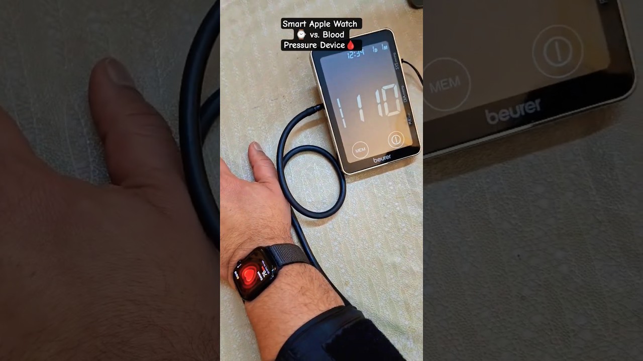 Smart Apple Watch ⌚️ vs. Blood Pressure Device🩸 