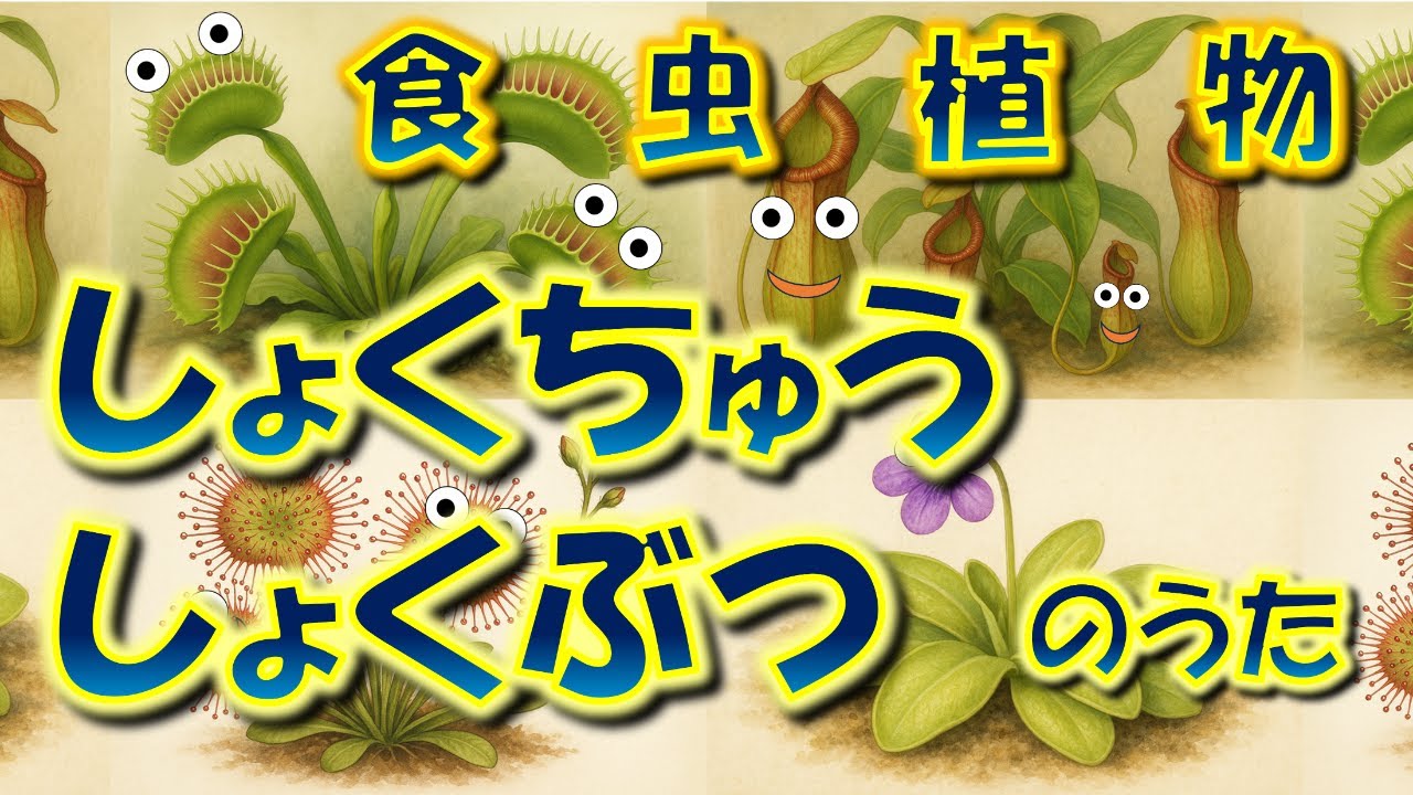 【知識が身につく歌】 食虫植物のうた