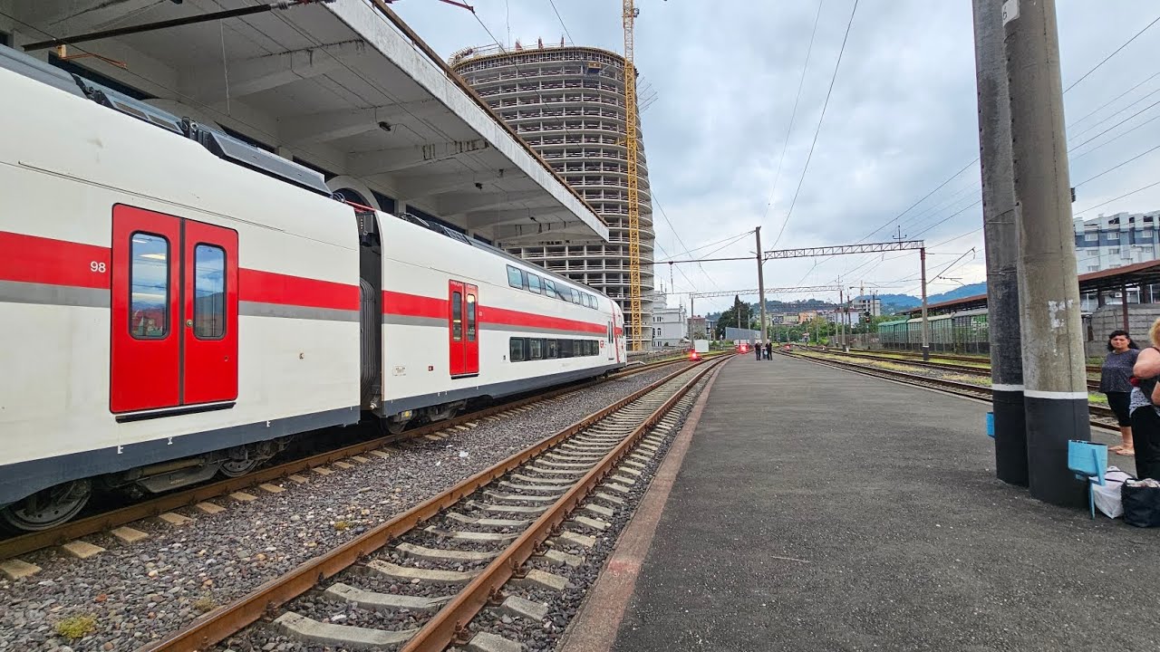 Journey from Rustavi to Tbilisi Central Railway Station 9 July 2024