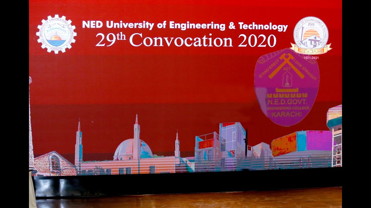 NED University Convocation 2020 Gold Medal Distribution.