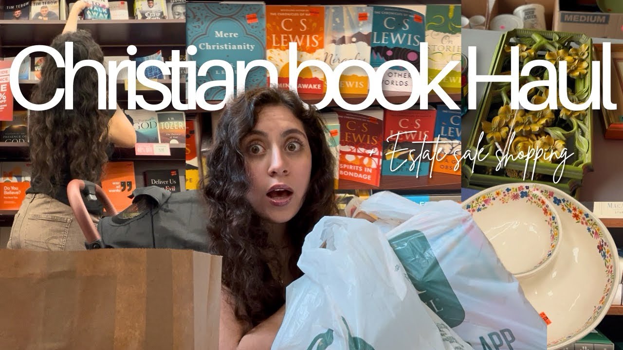 Estate Sale Shopping + Christian Bookstore Haul