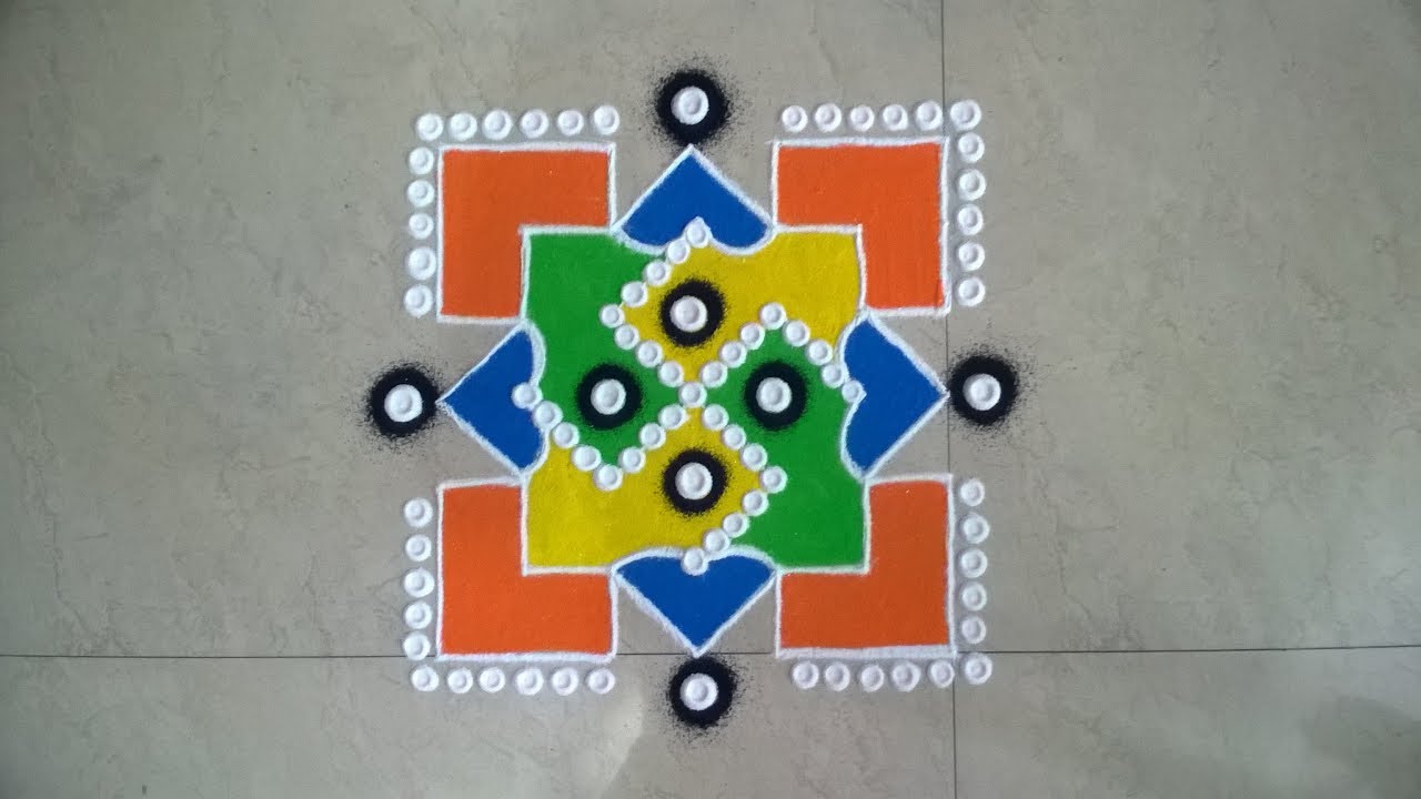 Dots Rangoli Designs | 7 To 7 Dots Rangoli | Kolam With Dots | Diwali Special dot Rangoli | Muggulu