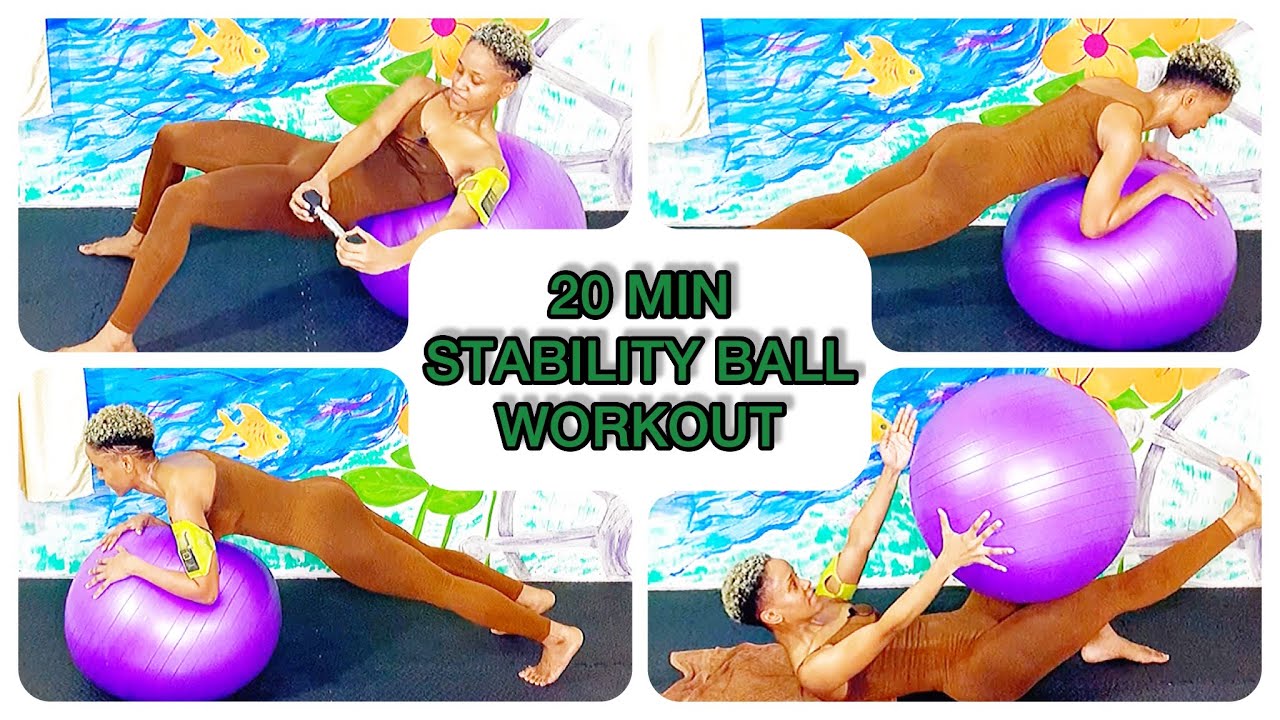20 Min FULL BODY STABILITY BALL WORKOUT at Home || Chriss Choreo