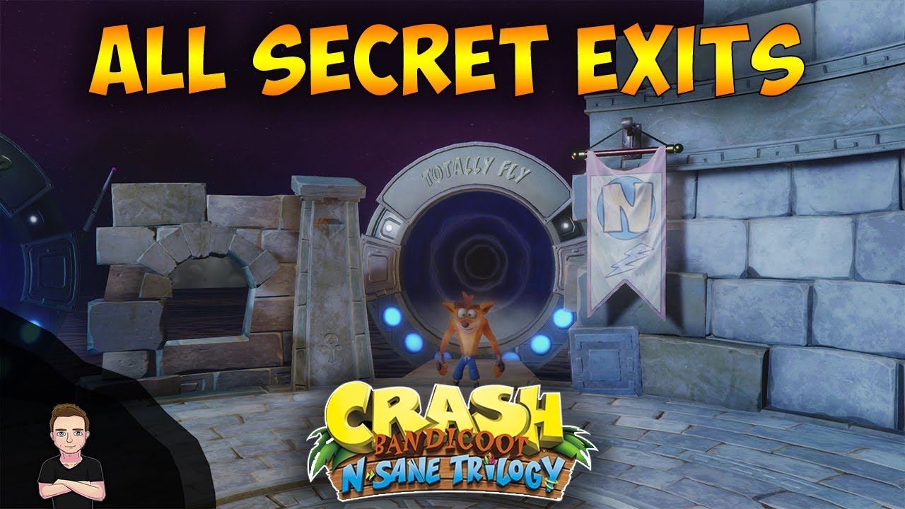 Crash Bandicoot 2 - How to unlock all the secret Warp Room levels - All Secret Exit Locations
