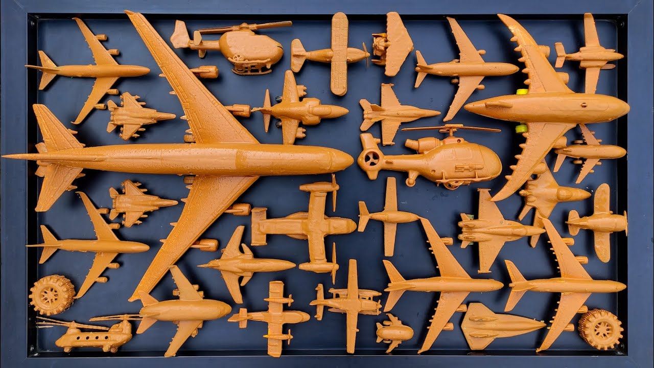 Membersihkan Pesawat⁉️Pesawat Garuda, B1-Bomber, Helicopter Apache,RC Plane Shukoi SU27, F6F Hellc4t