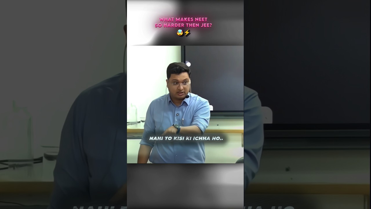 NEET Is Harder Than JEE 😱💯 #nvsir #motion #motivation #shorts #neet #iit #jee