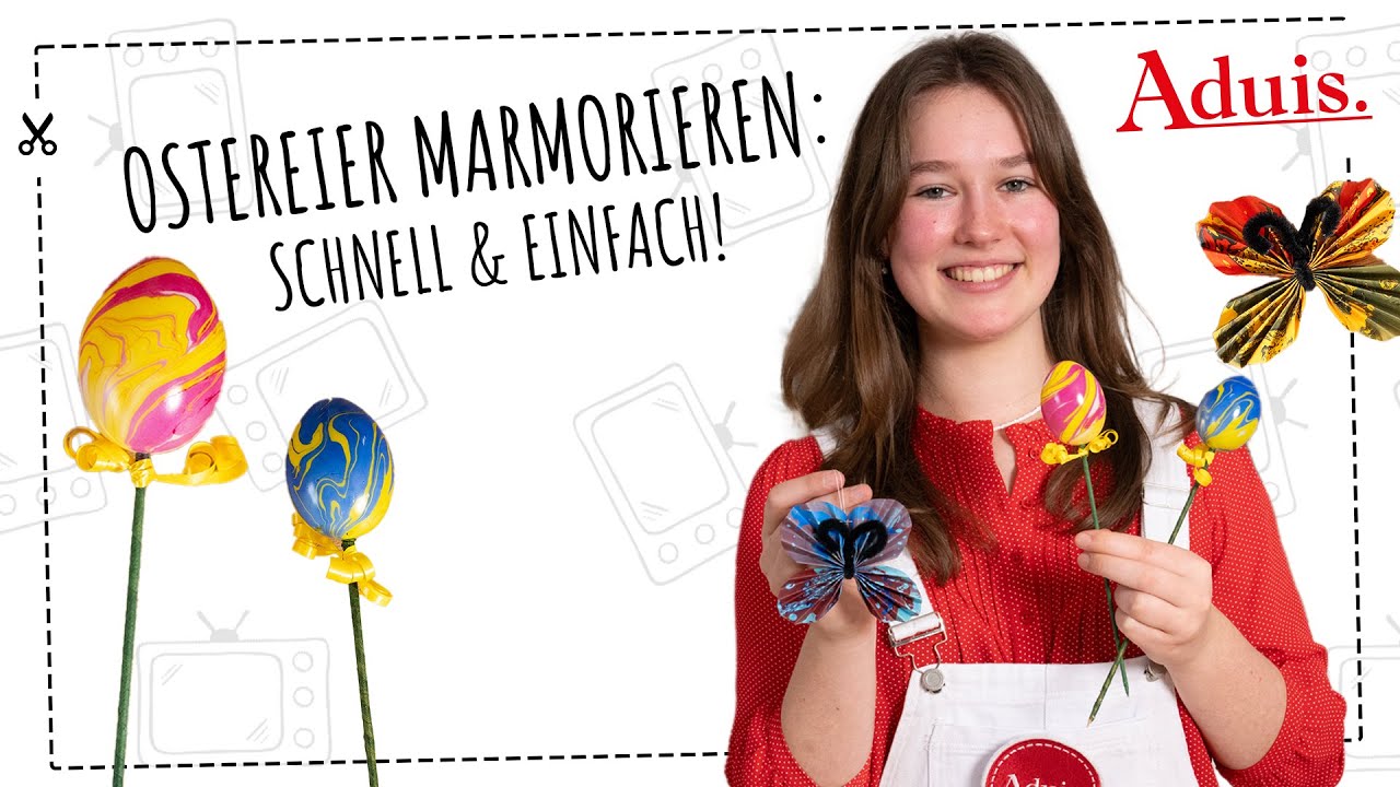 Ostereier marmorieren | schnelle & einfache Anleitung 🎨🥚