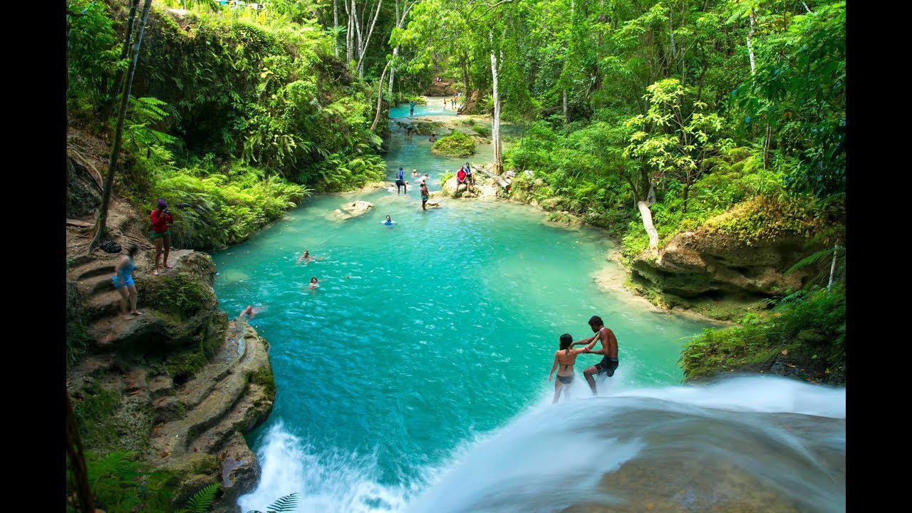 MUST SEE WATERFALLS IN JAMAICA PART 1 - Travel Guide Video Slideshow with music