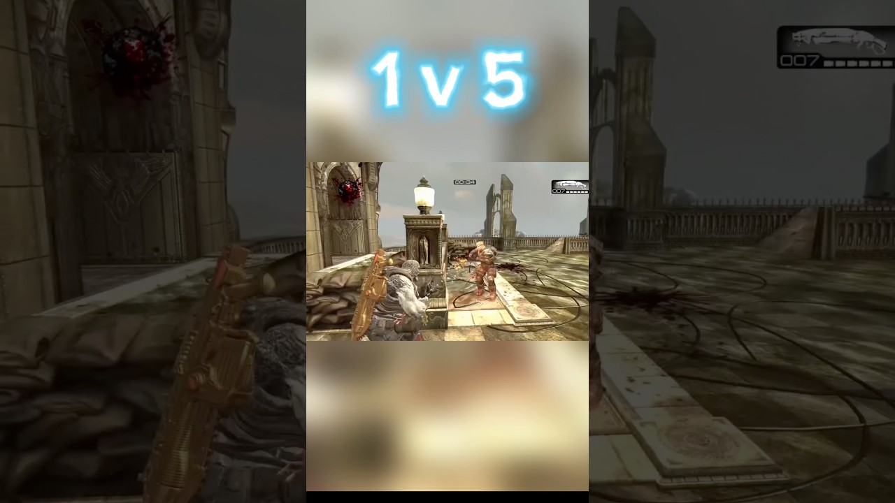 Gears of war 2: Omg i Clutched A 1v5 in A Ranked match…🔥🎬 