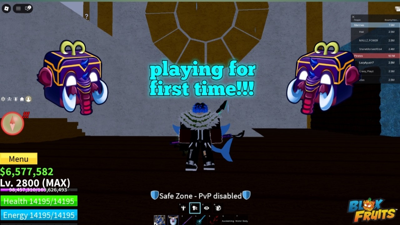 when a mobile player playing first time on pc!!!  ( Blox Fruit)  #bloxfruits #roblox
