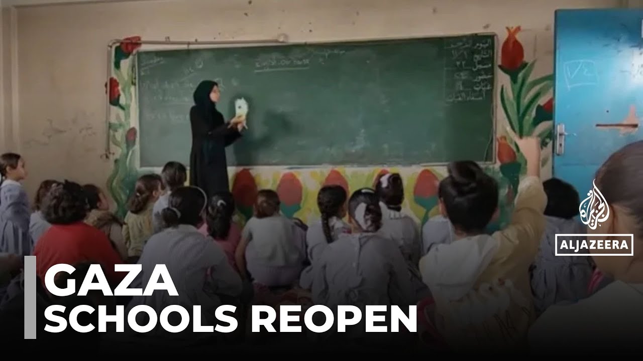 Restoring education in Gaza: Children return to makeshift classrooms