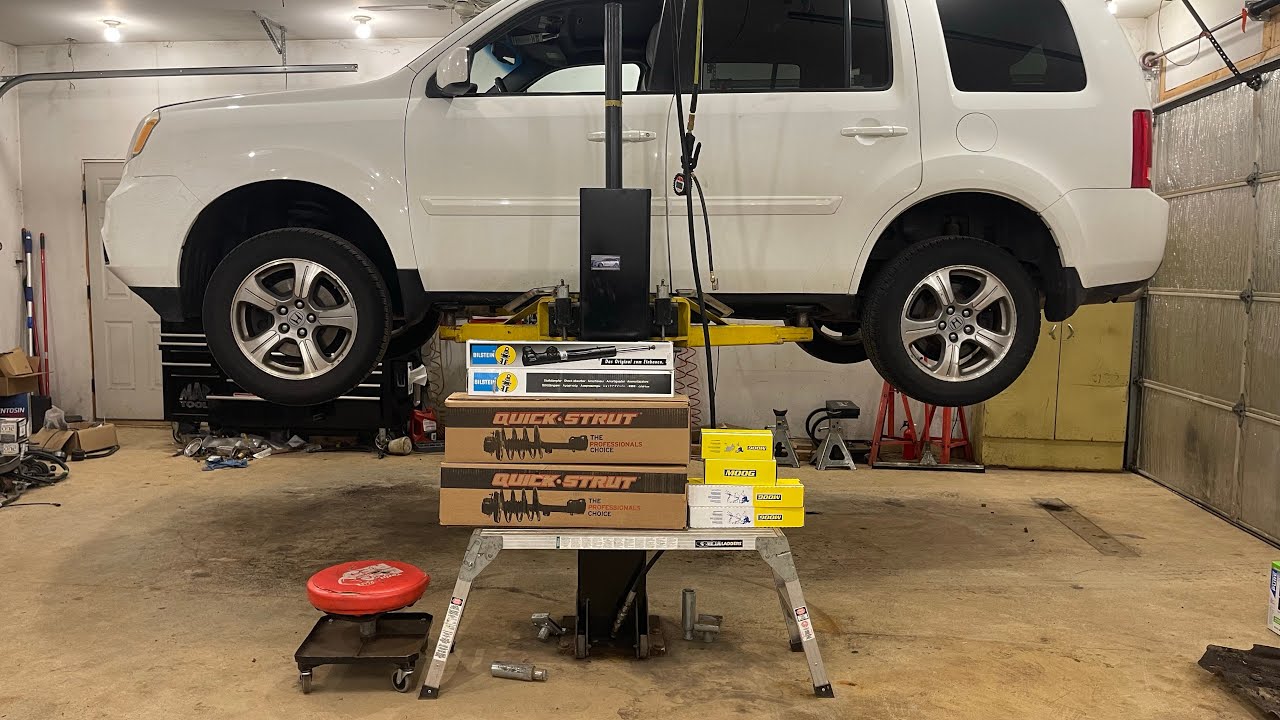 🔧 Replacing shocks, struts & sway bar end links. 2009-2015 Honda Pilot