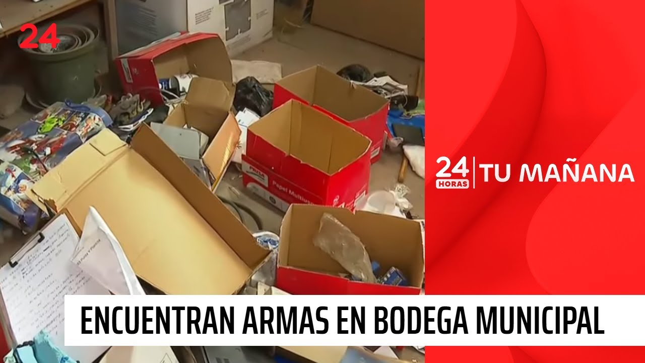 Encuentran arsenal de armas en bodega municipal de San Ramón | 24 Horas TVN Chile