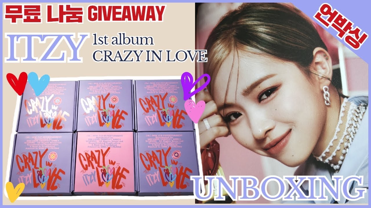 (ENG)[UNBOXING|GIVEAWAY] ITZY 1st album [CRAZY IN LOVE] LOCO 있지 정규 1집 크레이지 인 러브 로코 앨범언박싱
