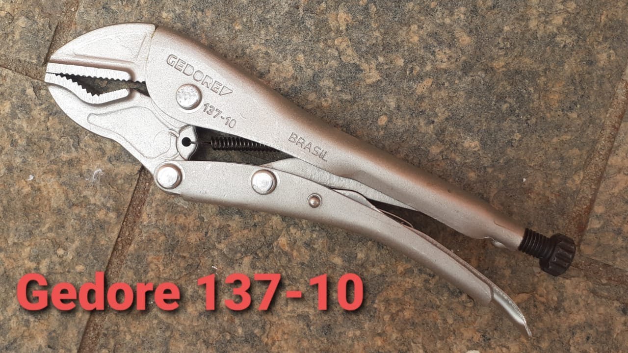 Alicate de pressão Gedore 137-10 - unboxing e teste