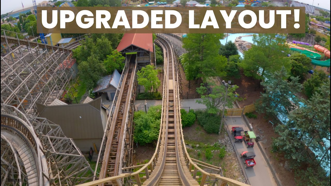 Woodland Run Front Row POV - Gravity Group Retrack with New Speed Hill! Kentucky Kingdom 2025