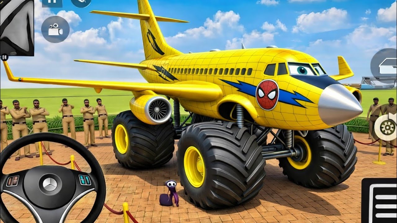🚀Indian Theft Auto Franklin Order In Indian🤩 Yellow Aeroplane✈️ And  red bike Indian Police SUV Game