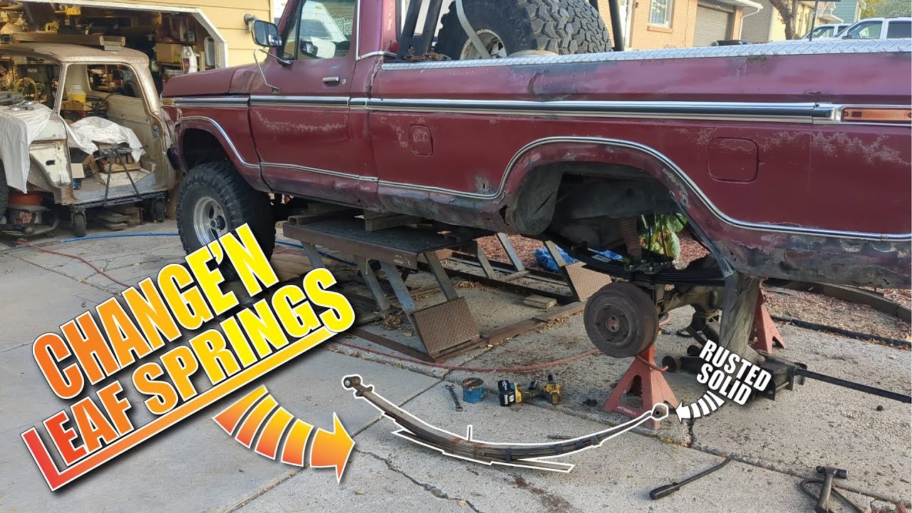 Leaf Springs Change w/ Rusted Bolts ... Pinion / Driveline Angles