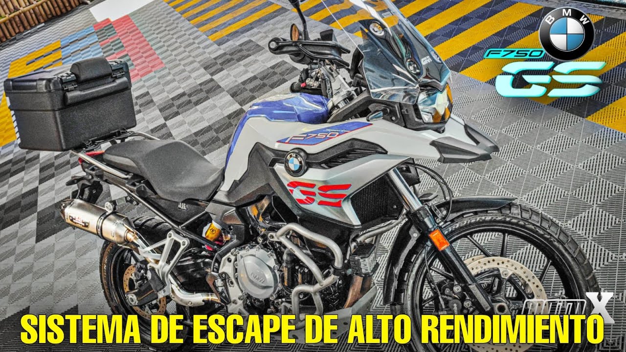 SISTEMA DE ESCAPE DE ALTO RENDIMIENTO EN UNA BMW GS F750