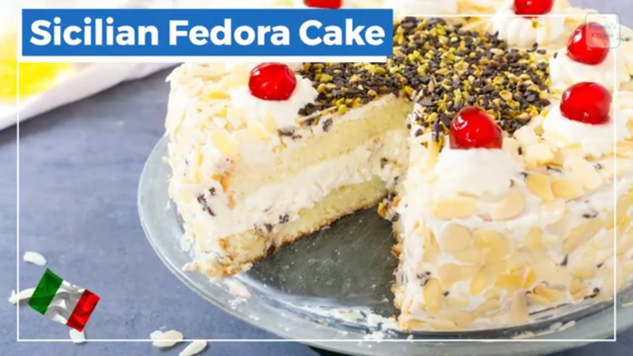 Сицилийский торт Федора с кремом из рикотты, миндалем и фисташками! Вкусно и красиво!