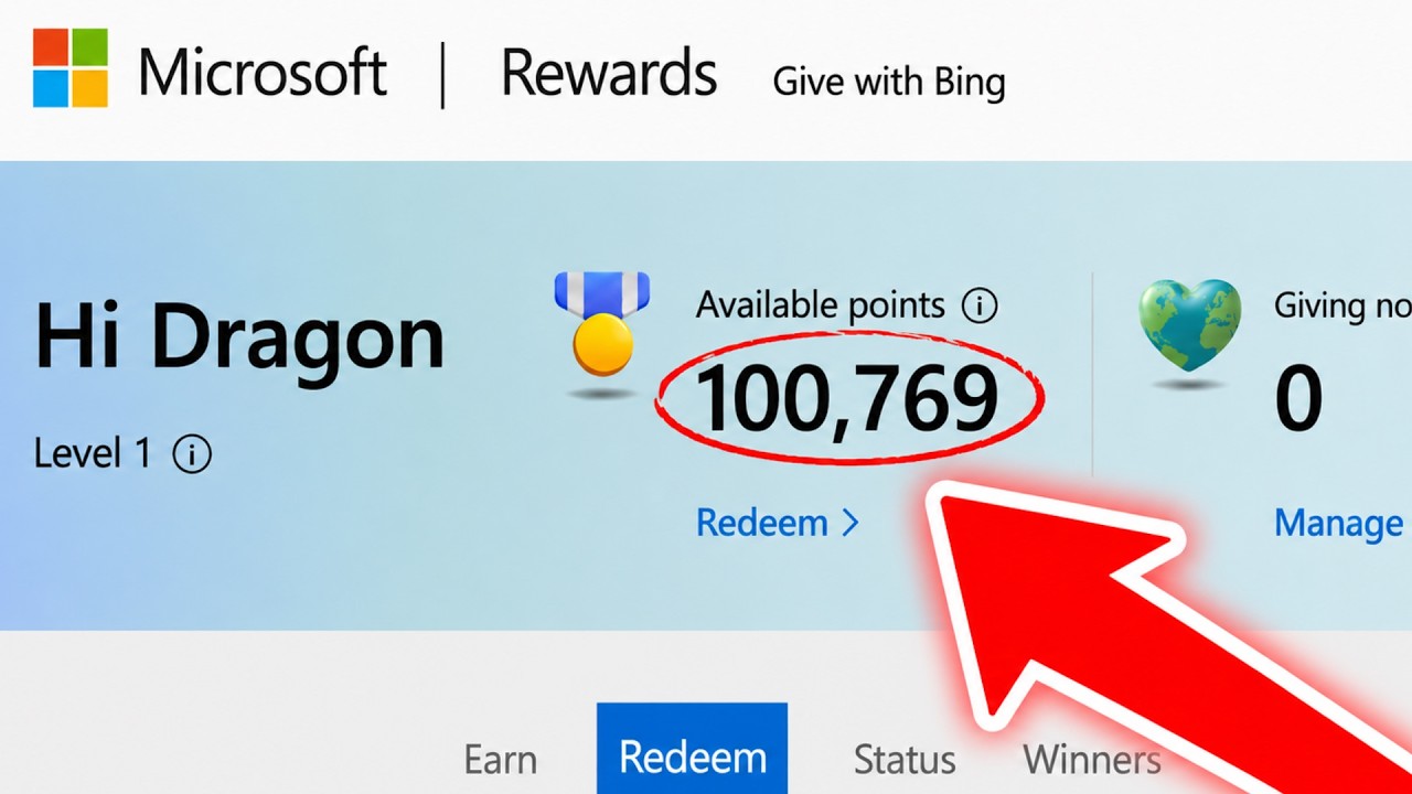 *NEW* How to get Microsoft Rewards Points Fast in 2026 ✅ Get 100K FREE Microsoft Rewards Points