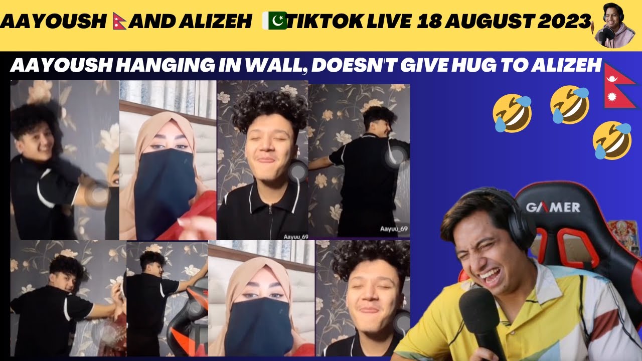 ALIZEH 🥷 CAME TO HUG AAYOUSH AND AAYOUSH PANICS, BECOMES CHIPKILY IN WALL  😂😂😂 | Reaction Video