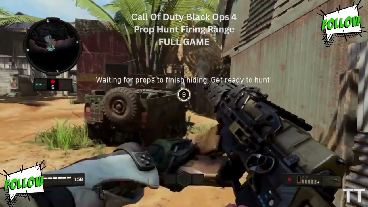 Call Of Duty Black Ops 4 Prop Hunt Firing Range FULL GAME [Tina Tormented] COD BO7 Gameplay