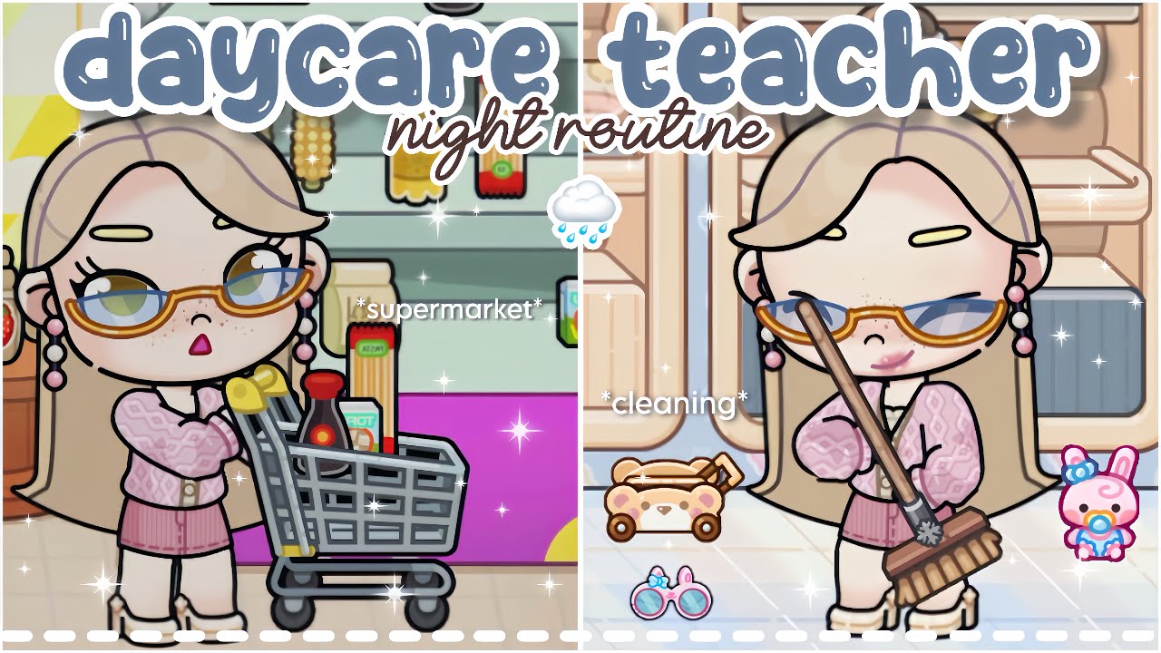 My Night Routine as a Daycare Teacher 🌧️🧸 | Avatar World