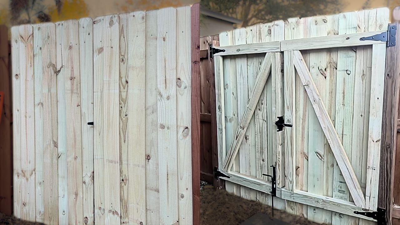 Building a Double Wood Gate (Timelapse) | Strong, Square, No Sag