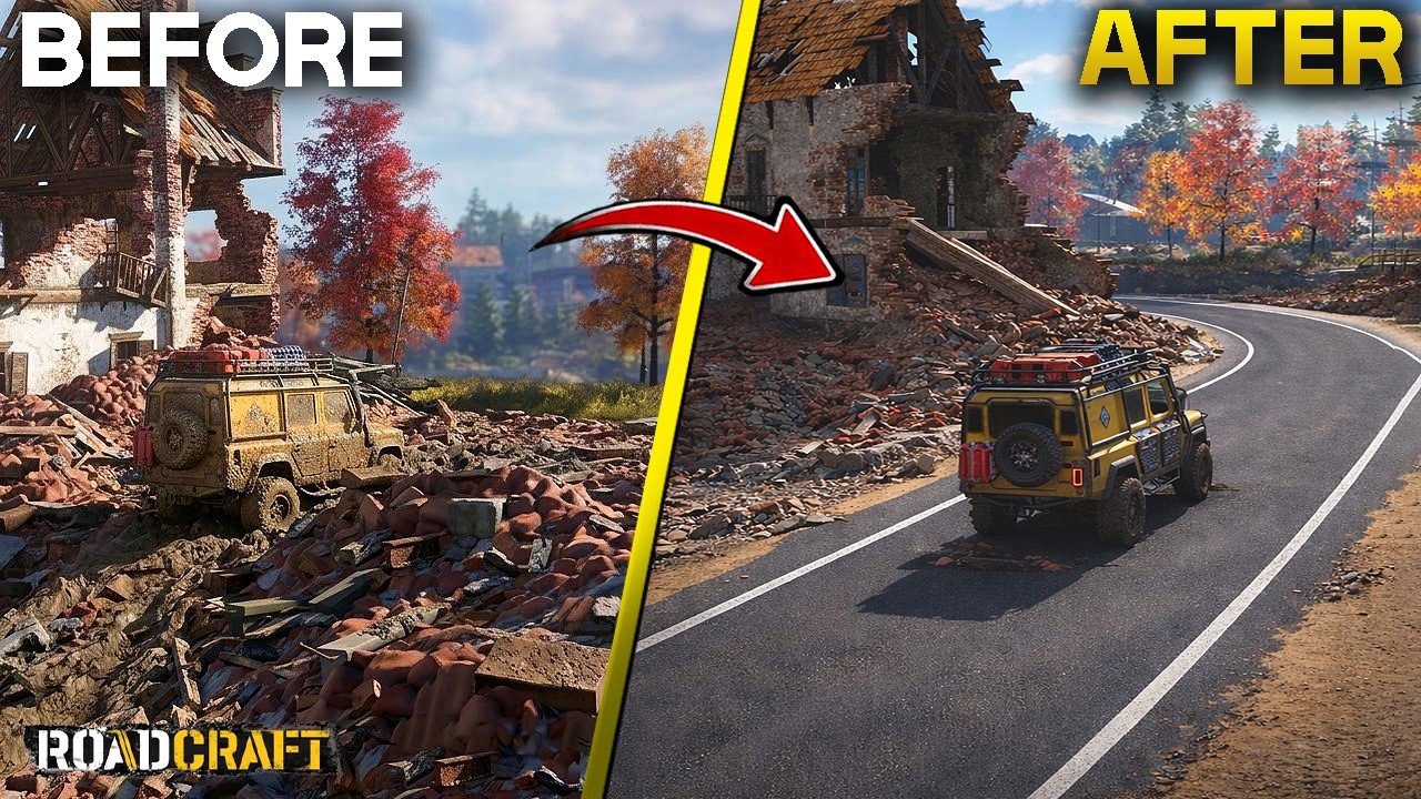 Roadcraft - Я засыпал руины, чтобы построить эту дорогу (4K)