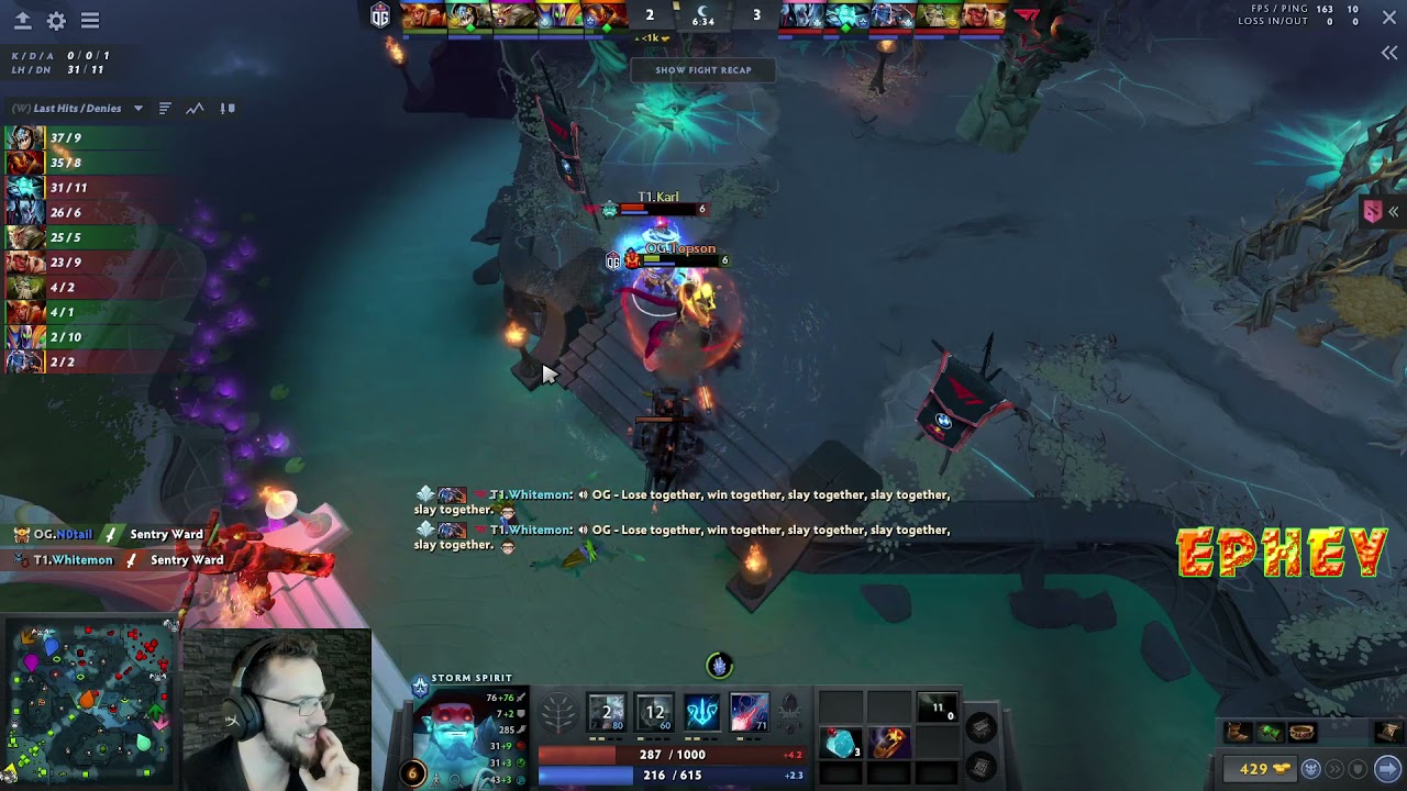 T1.Karl solo kill OG.Topson- Highlight ti 10