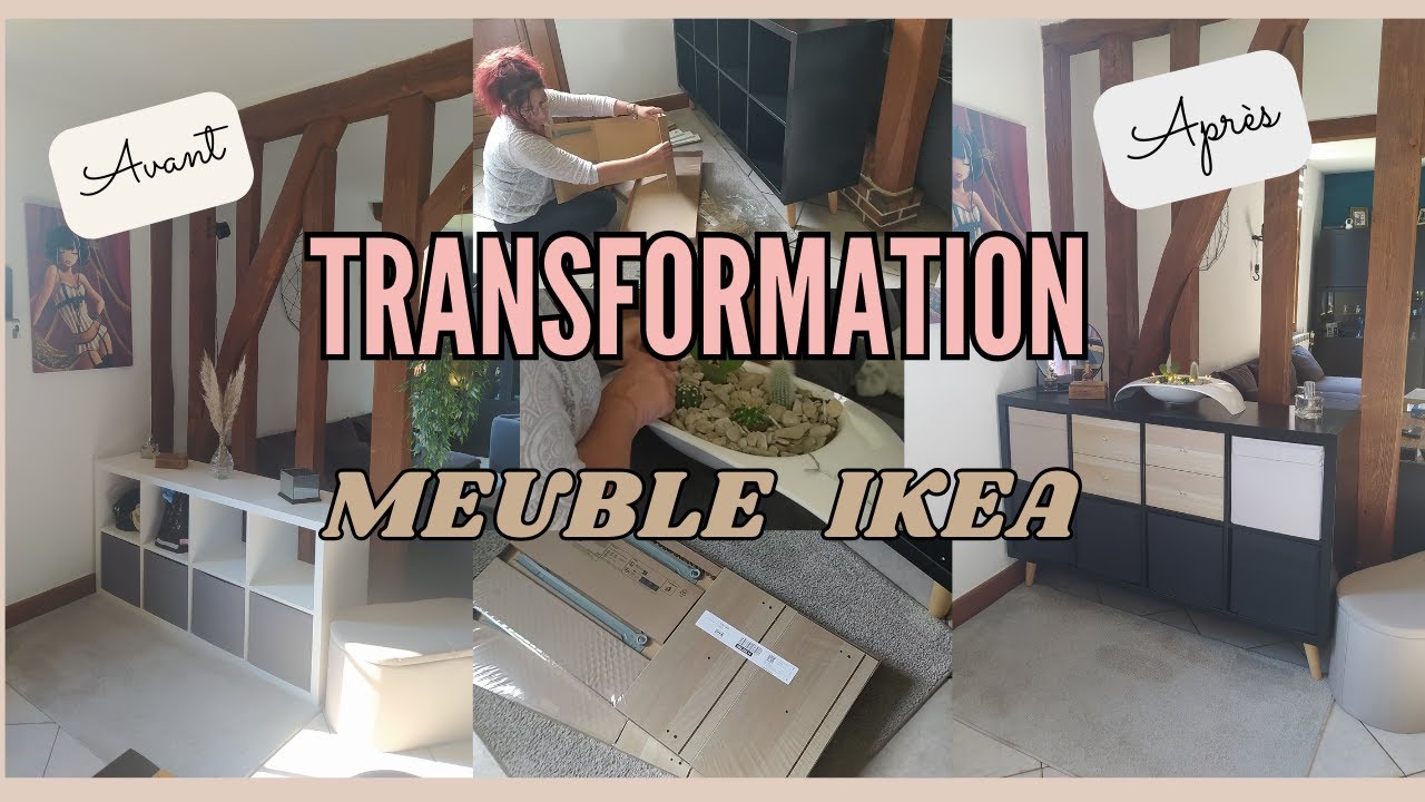 🌺||JE RELOOKE UN MEUBLE IKEA - TRANSFORMATION MEUBLE KALLAX - D&eacute;coration Maison ||🌺