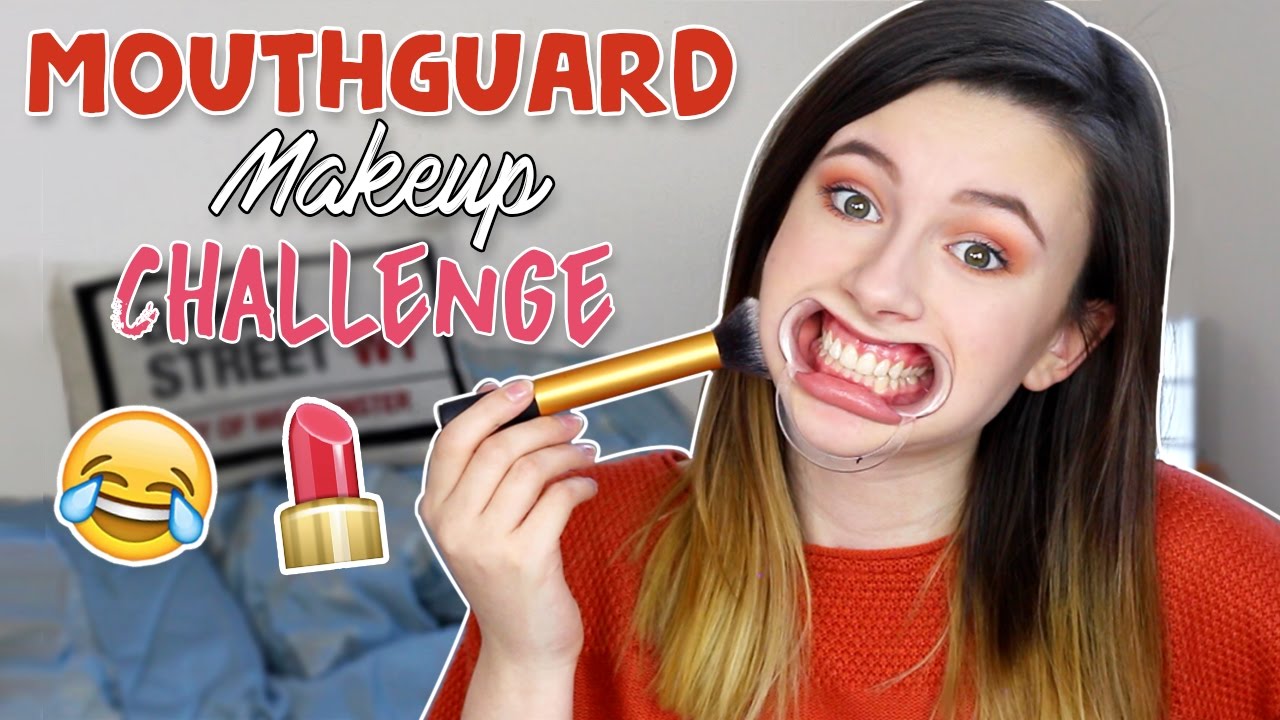 MOUTH GUARD MAKEUP CHALLENGE?! ♡