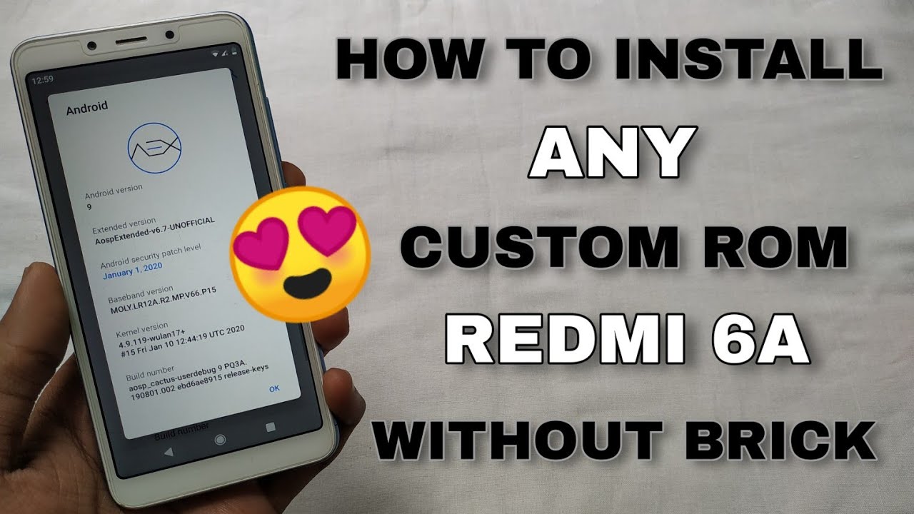 How To Install Any Custom Rom On Redmi 6A | Enjoy Customize Ui 🤩🤩