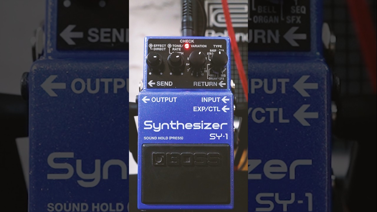 Boss SY-1 Synthesizer // Pad Type Variations // Guitar Pedals // One Minute Review #guitar #synth