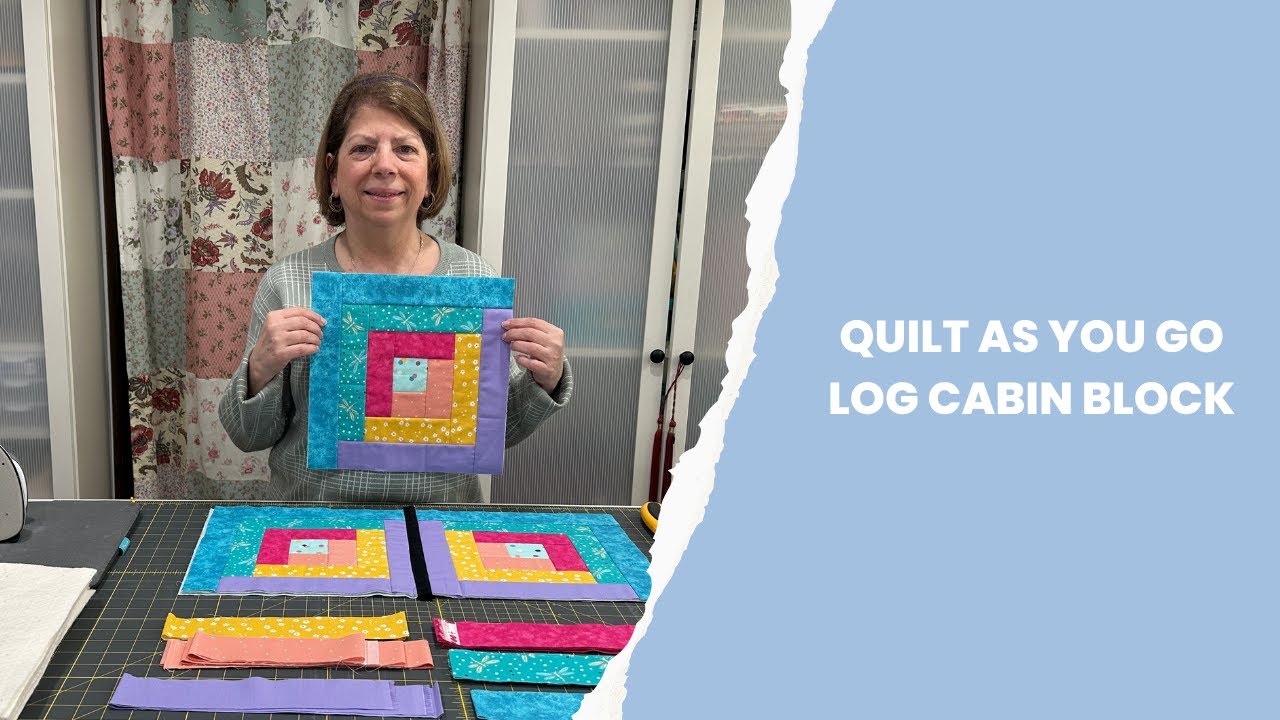 Строительство блочного домика Quilt As You Go